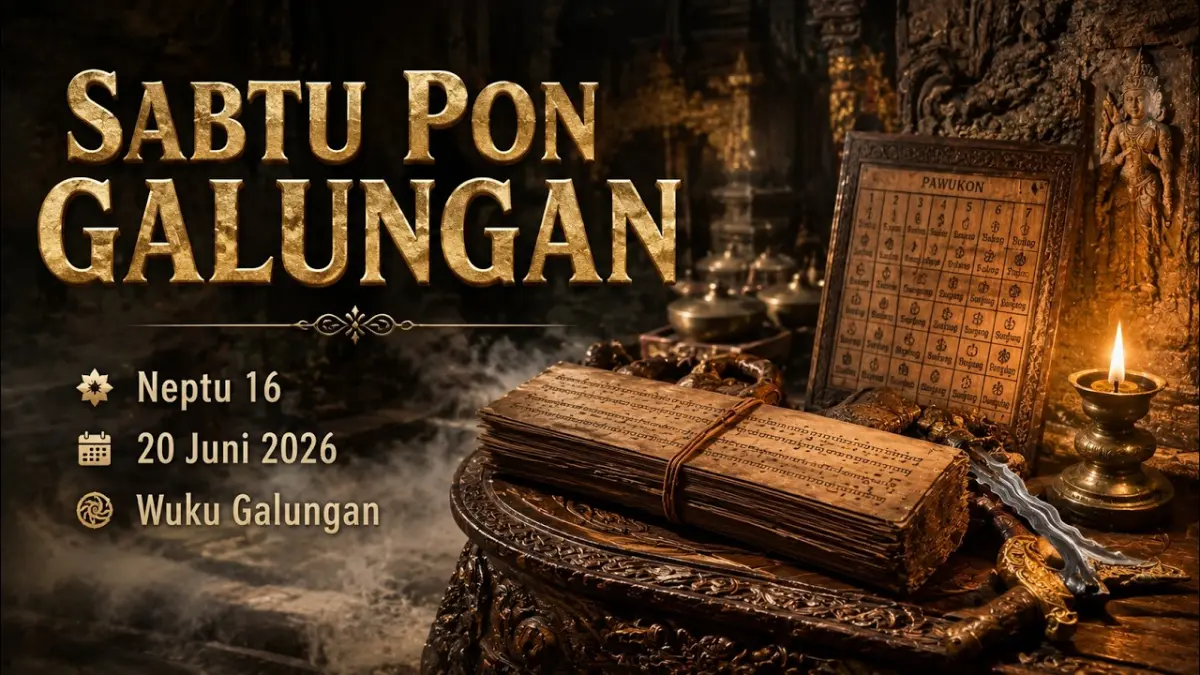 Ulasan karakter Weton Sabtu Pon menurut Primbon Jawa. Memiliki Neptu 16, pahami watak, ujian batin, dan pitutur leluhur di Bulan Sura dalam artikel ini!