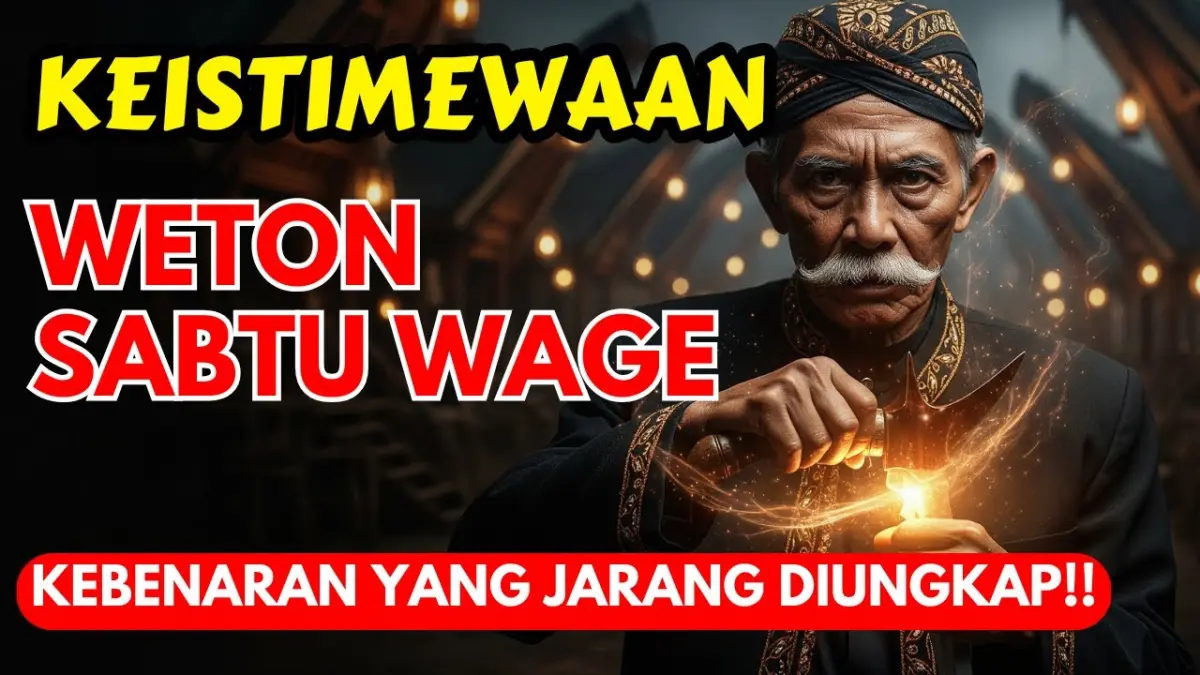 Ulasan keistimewaan Weton Sabtu Wage menurut Primbon Jawa. Pahami rahasia watak, firasat batin, rezeki, dan jodoh pemilik weton ini di sini!