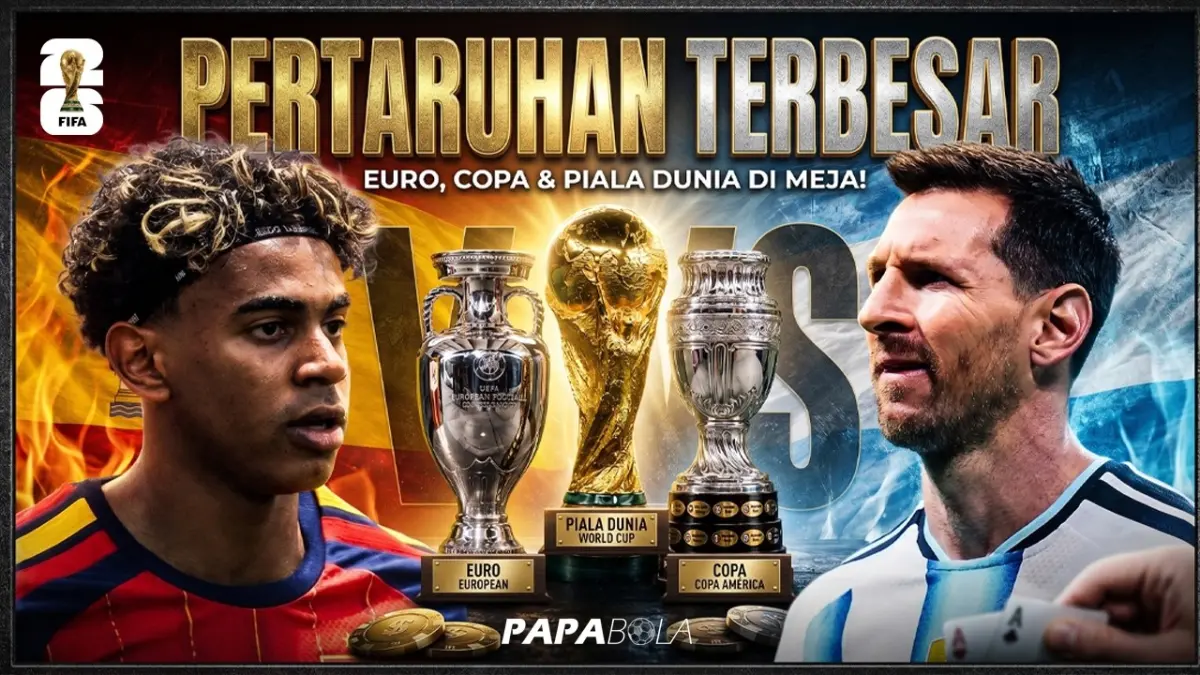 Argentina vs Spanyol di Final Piala Dunia 2026 terjadi setelah Finalissima batal karena selisih empat hari. Duel ini menentukan juara dunia.