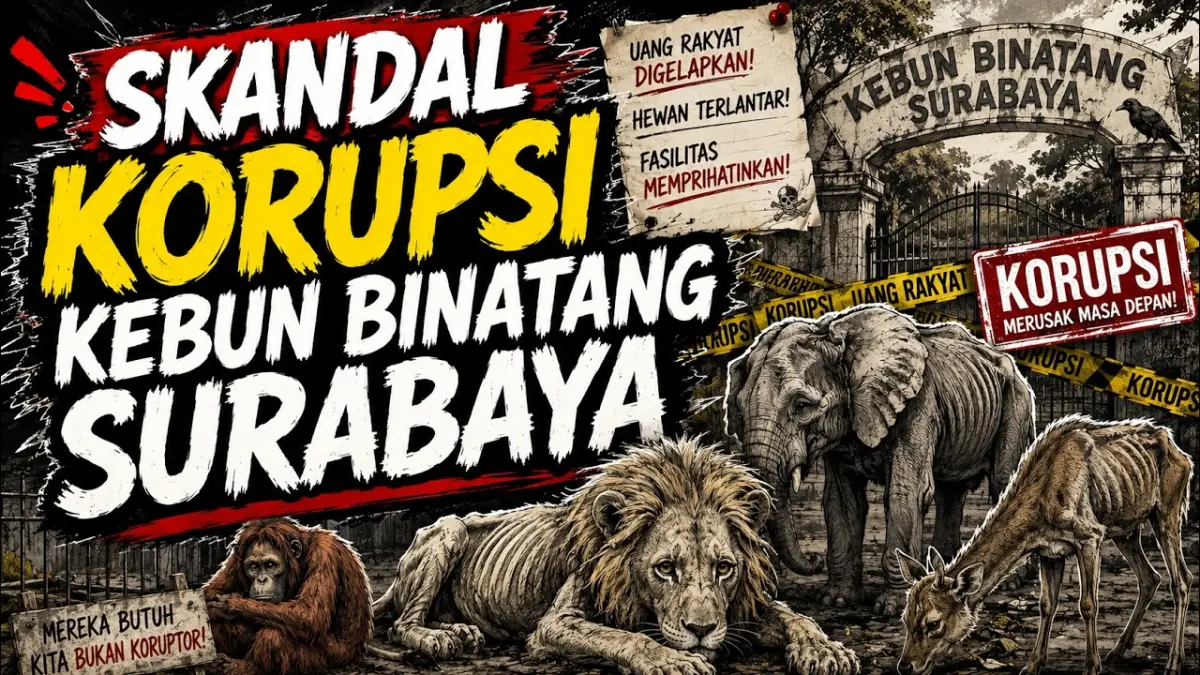 Dugaan korupsi Kebun Binatang Surabaya senilai Rp10 M terbongkar. Anggaran pakan disunat oknum merangkap jabatan hingga satwa kurus dan mati!