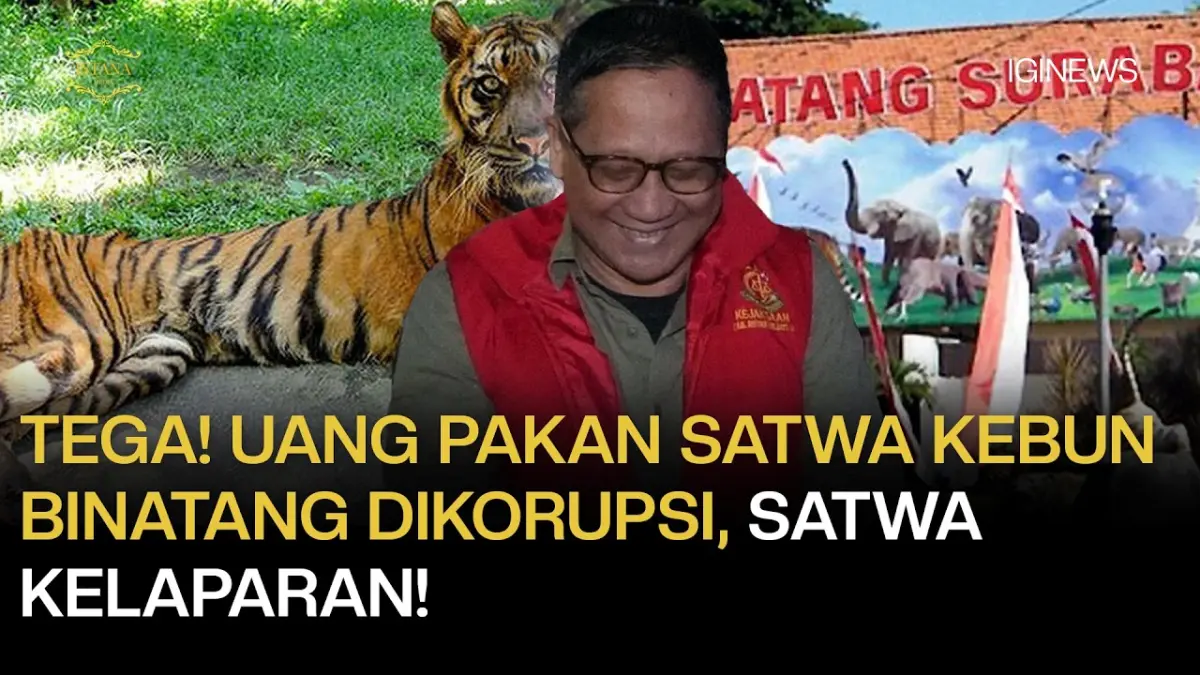 Kejati Jatim menahan ex Dirut Kebun Binatang Surabaya Khairul Anwar atas dugaan korupsi Rp10,2 M. Anggaran pakan disunat hingga satwa malnutrisi!