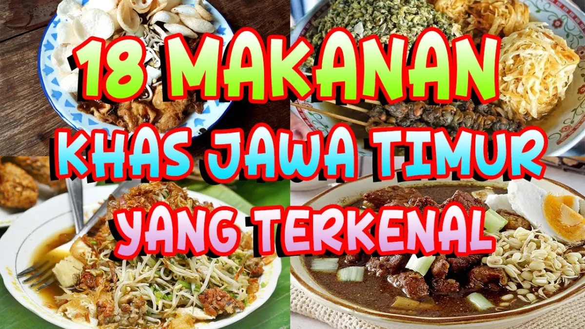 Makanan khas Jawa Timur menawarkan beragam kuliner tradisional seperti rawon, rujak cingur, sate Madura, hingga rujak soto yang wajib dicoba.