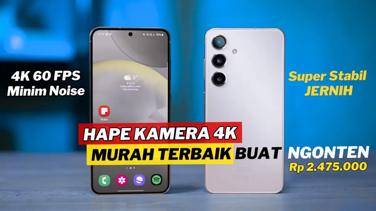 Rekomendasi 8 HP kamera 4K murah terbaik mulai Rp2 jutaan untuk konten kreator. Cek spesifikasi Nubia, Infinix, iQOO, Tecno, Samsung, dan Realme!