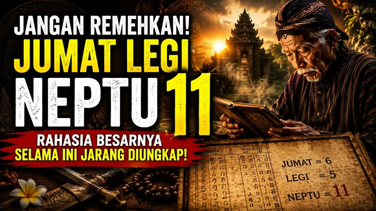 Rahasia Weton Jumat Lagi Neptu 11 menurut Primbon Jawa: Pahami watak, ujian batin memendam emosi, hingga filosofi rezeki dan kepemimpinan di sini.