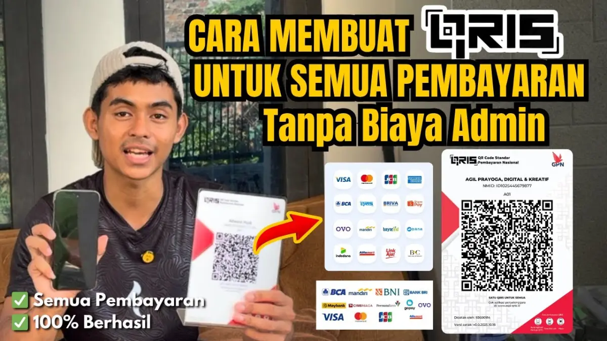 Cara Membuat QRIS Usaha gratis tanpa biaya admin cuma modal HP! Simak panduan lengkap pendaftaran di aplikasi GoPay Merchant di sini.