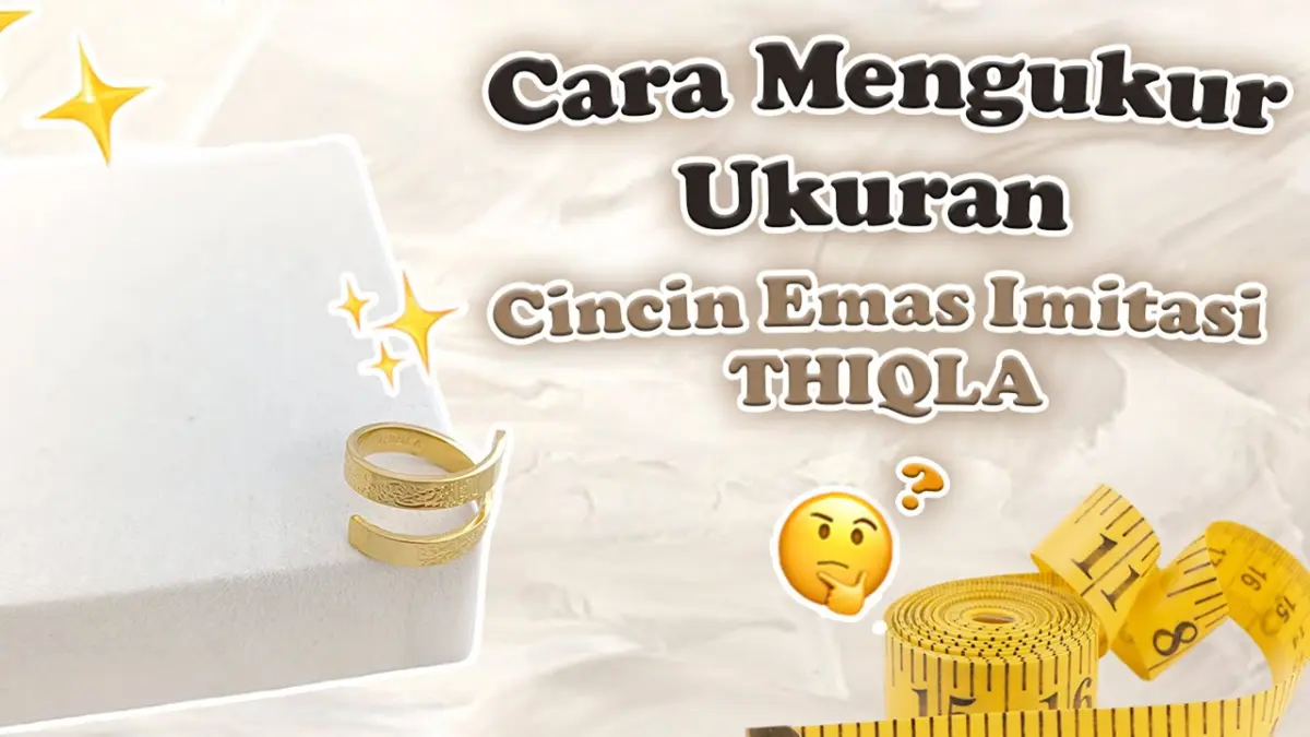 Cara Mengukur Ukuran Cincin pakai kertas di rumah biar pas! Simak trik mengukur keliling jari yang akurat dan cara memilih size chart sebelum beli online.