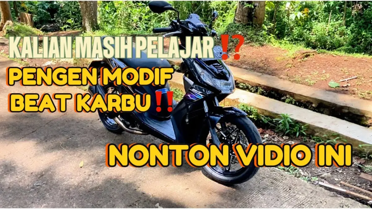 Inspirasi modifikasi Beat Karbu dana pelajar proper! Dari motor buluk jadi rapi, garang, dan elegan memakai bodi baru, knalpot kustom, serta pelek CNC.