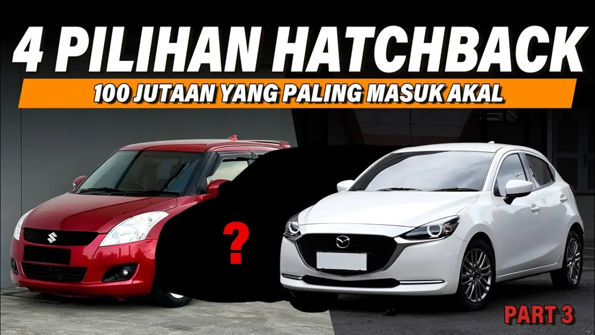 Mobil hatchback bekas Rp100 jutaan menawarkan fitur lengkap dan performa menarik. Simak rekomendasi Suzuki Swift, Sirion, Mazda2, hingga Kia Rio. (Youtube. com)