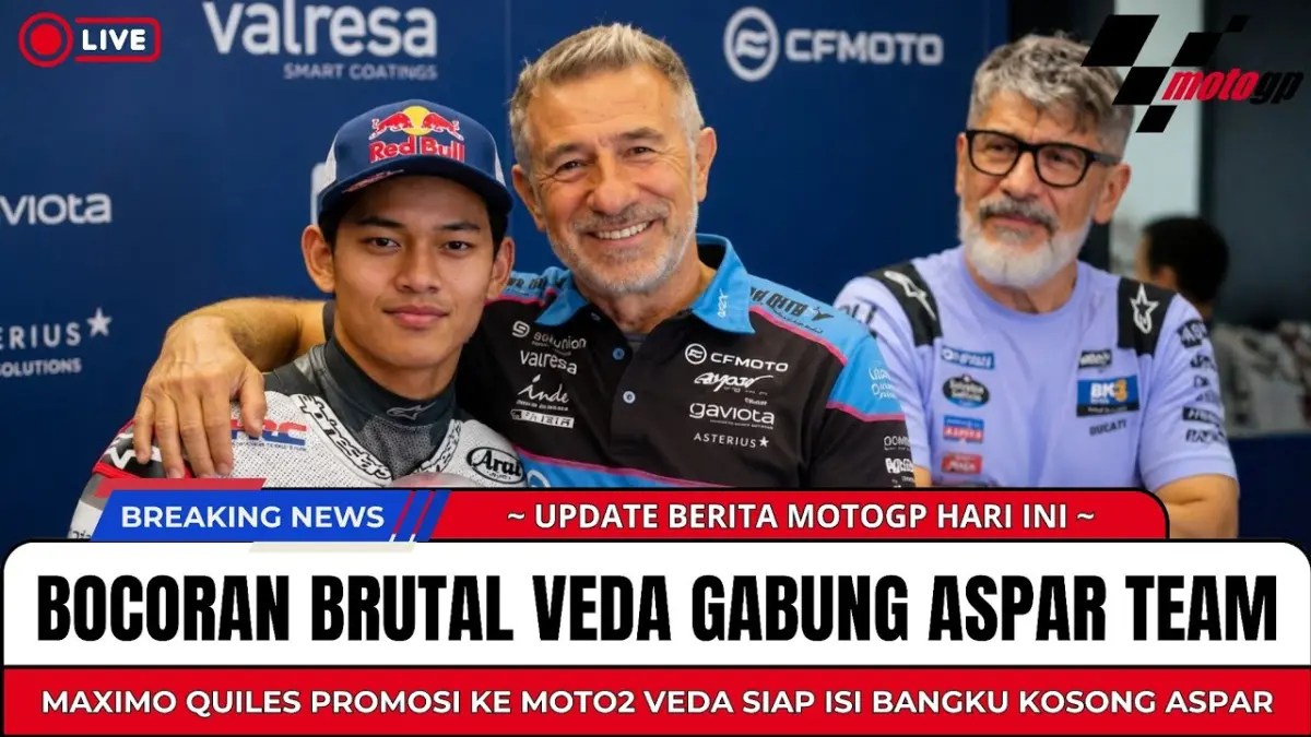 Veda Ega Pratama pulang ke Indonesia bersama Hiroshi Aoyama dan Honda Team Asia. Sambutan hangat fans memicu sorotan hingga muncul spekulasi soal masa depan sang pembalap. (Youtube. com)