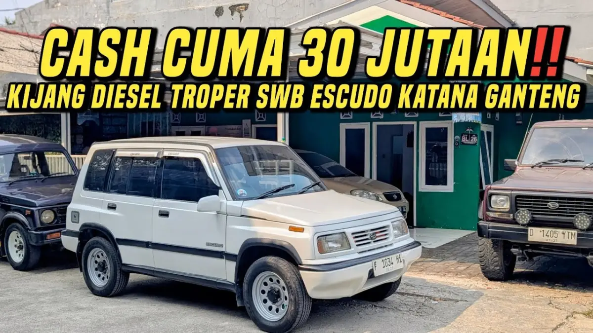Cek jajaran mobil bekas murah Bogor di Cibinong! Ada Toyota Corolla Altis, Escudo, Katana, hingga Innova V Matic siap pakai dengan harga terjangkau.