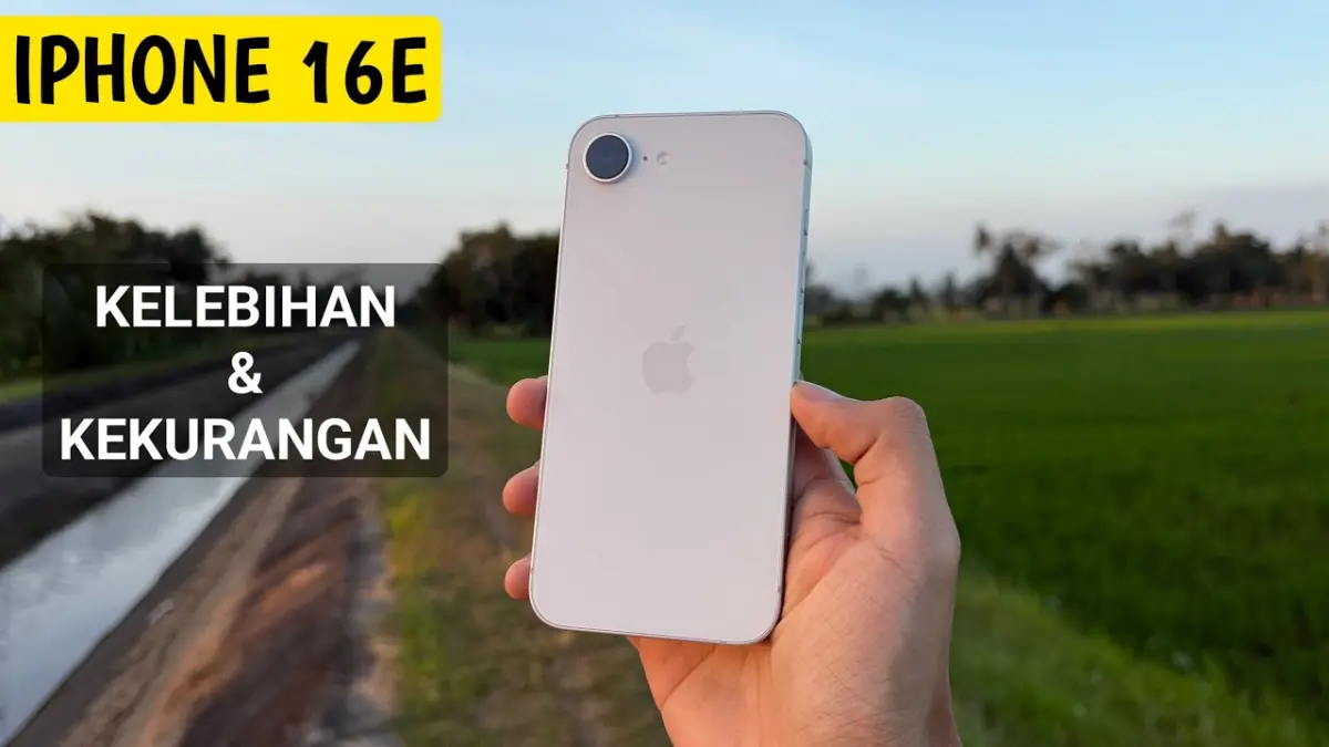 iPhone 16e kini dibanderol sekitar Rp9 jutaan. Simak kelebihan, kekurangan, performa Apple A18, kamera, baterai, dan apakah masih layak dibeli pada 2026. (Youtube. com)