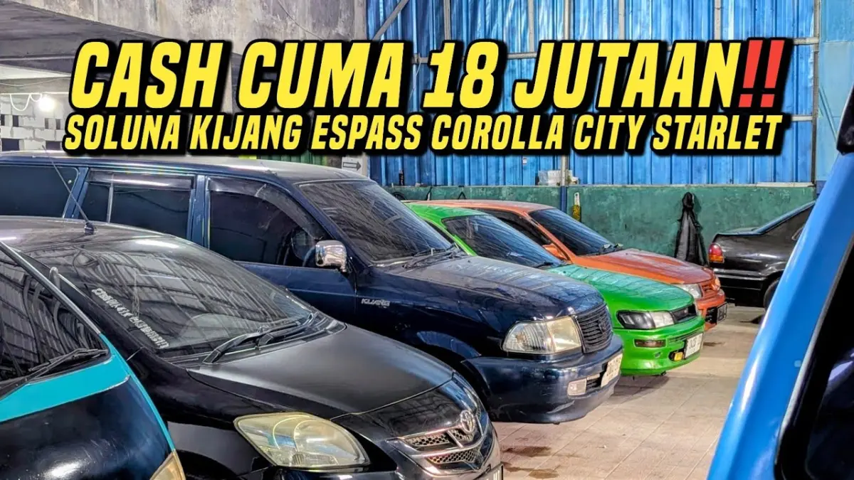 Obral mobil bekas murah Bogor siap mudik Lebaran! Cek pilihan Starlet, Great Corolla, Kijang Kapsul, hingga Vios dengan harga ramah kantong.