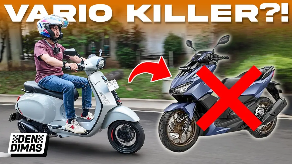 Vespa Sprint 180 resmi hadir dengan mesin lebih bertenaga, fitur keyless, layar digital, dan desain baru. Simak spesifikasi lengkap serta keunggulannya di sini. (Youtube. com)