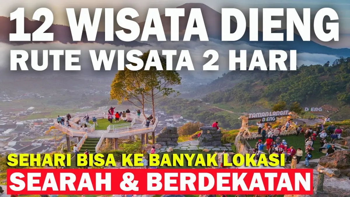 Wisata Dieng 2 Hari menawarkan itinerary lengkap mulai Bukit Sikunir, Telaga Warna, Kawah Sikidang hingga Telaga Menjer. Cocok untuk liburan singkat yang berkesan. (Youtube. com)