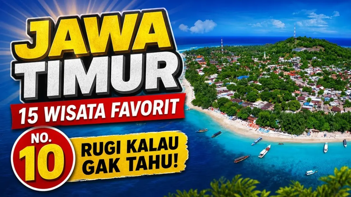 Wisata Jawa Timur menghadirkan 15 destinasi favorit mulai Bromo, Gunung Ijen, Baluran, Pantai Pulau Merah hingga Gili Iyang. Cocok untuk liburan penuh petualangan. (Youtube. com)