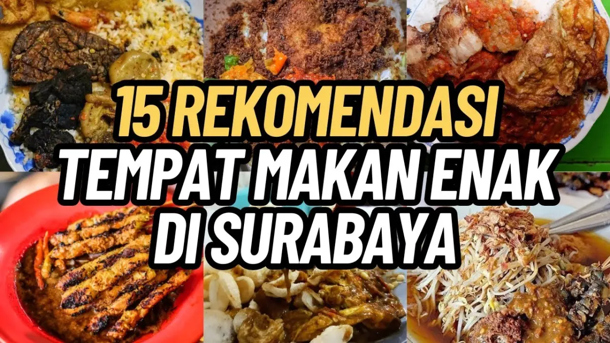 15 kuliner Surabaya legendaris wajib dicoba, mulai Sego Sambal Mak Yeye, Lontong Balap, Rujak Cingur hingga Es Coklat Tambah Umur yang melegenda. (Youtube. com)