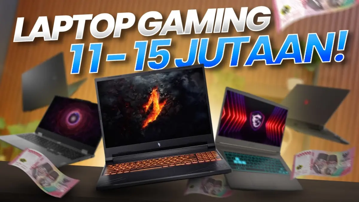 Laptop gaming terbaik Rp11-15 jutaan 2025 hadir dengan RTX 3050, RTX 4050 hingga RTX 4060. Simak rekomendasi Axioo, Lenovo, Asus, Acer, dan MSI. (Youtube. com)