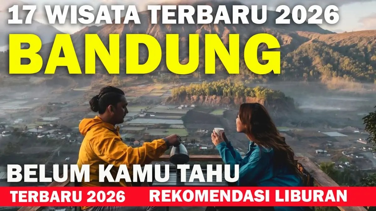 Lagi cari ide liburan seru? Cek rekomendasi tempat wisata di Bandung paling hits 2026 lengkap dengan harga tiket, lokasi, dan wahana terfavorit pengunjung!