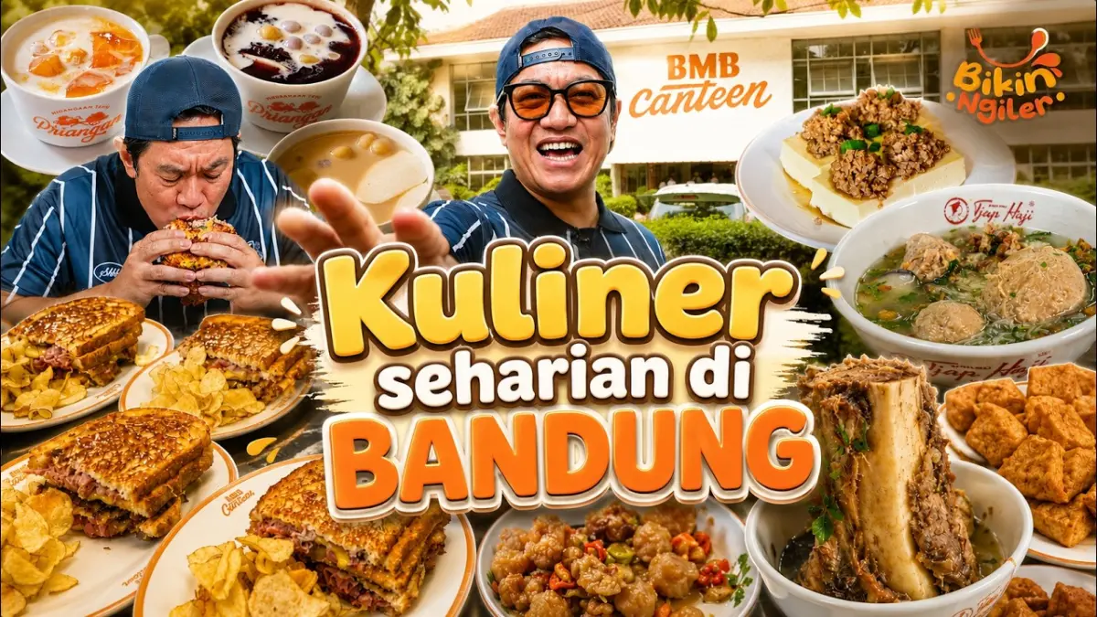 Lagi cari kuliner enak? Simak rekomendasi tempat wisata kuliner di Bandung paling hits dan viral, mulai dari sandwich cornet homemade, bakso sumsum, hingga bolu pisang legendaris!