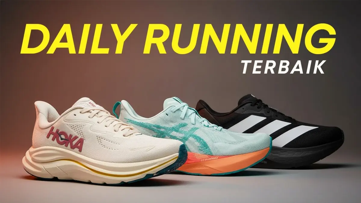 Sepatu daily running terbaik 2026 hadir dengan berbagai pilihan. Simak rekomendasi ASICS Novablast 5, Adidas Adizero SL, Hoka Clifton 10, On Cloudsurfer 2, dan Puma ForeverRun Nitro 2. (Youtube. com)