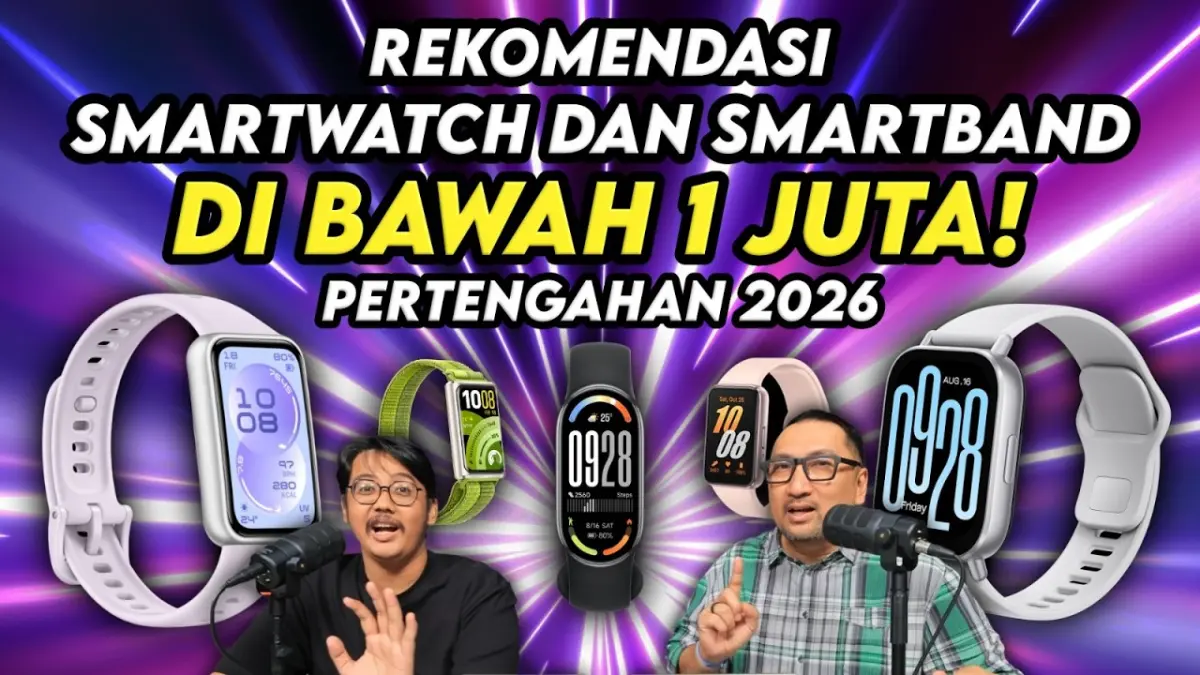 Smartwatch di bawah Rp1 juta terbaik 2026 hadir dari Huawei, Xiaomi, Samsung hingga Realme. Simak rekomendasi wearable dengan fitur kesehatan, GPS, dan baterai awet. (Youtube. com)