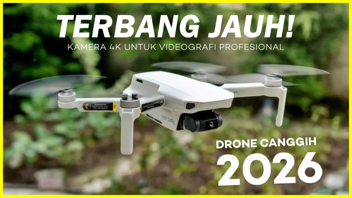 Bingung memilih drone untuk videografi? Simak 10 rekomendasi drone terbaik 2026 khusus videografi mulai dari kelas pemula hingga profesional di sini!