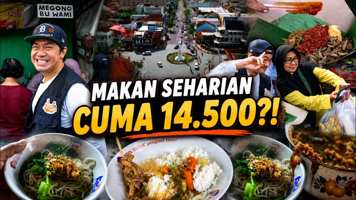 Kuliner murah di Jogja ternyata masih banyak. Mulai nasi megono Rp5.000, mie ayam Rp4.000 hingga nasi sop Rp3.000, bisa jadi pilihan makan hemat. (Youtube. com)