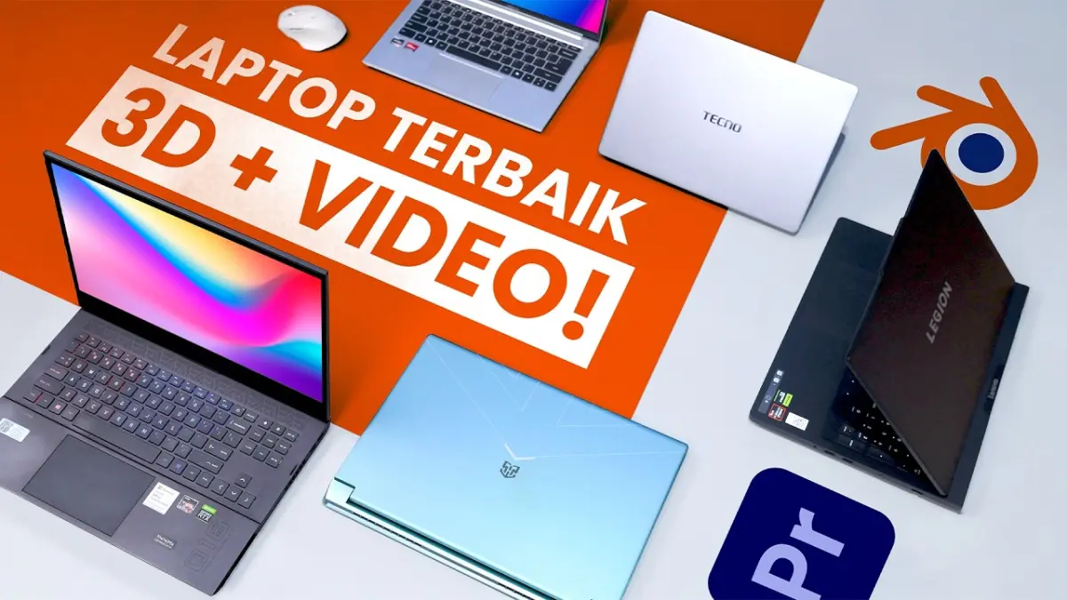 Laptop DKV 3D terbaik 2026 hadir dengan RTX 4050 hingga RTX 5070. Simak 6 pilihan untuk rendering, editing, motion graphic, dan desain kreatif. (Youtube. com)