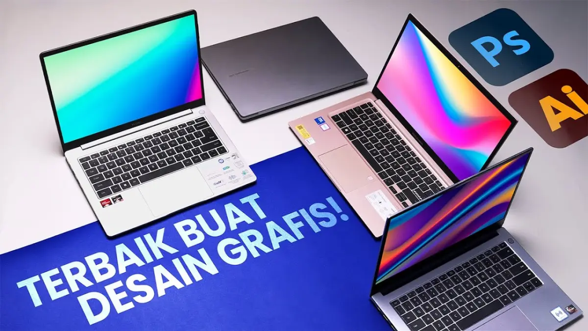 Laptop untuk anak DKV harus punya layar akurat dan performa mumpuni. Simak 6 rekomendasi murah untuk Photoshop, Illustrator, dan Figma. (Youtube. com)