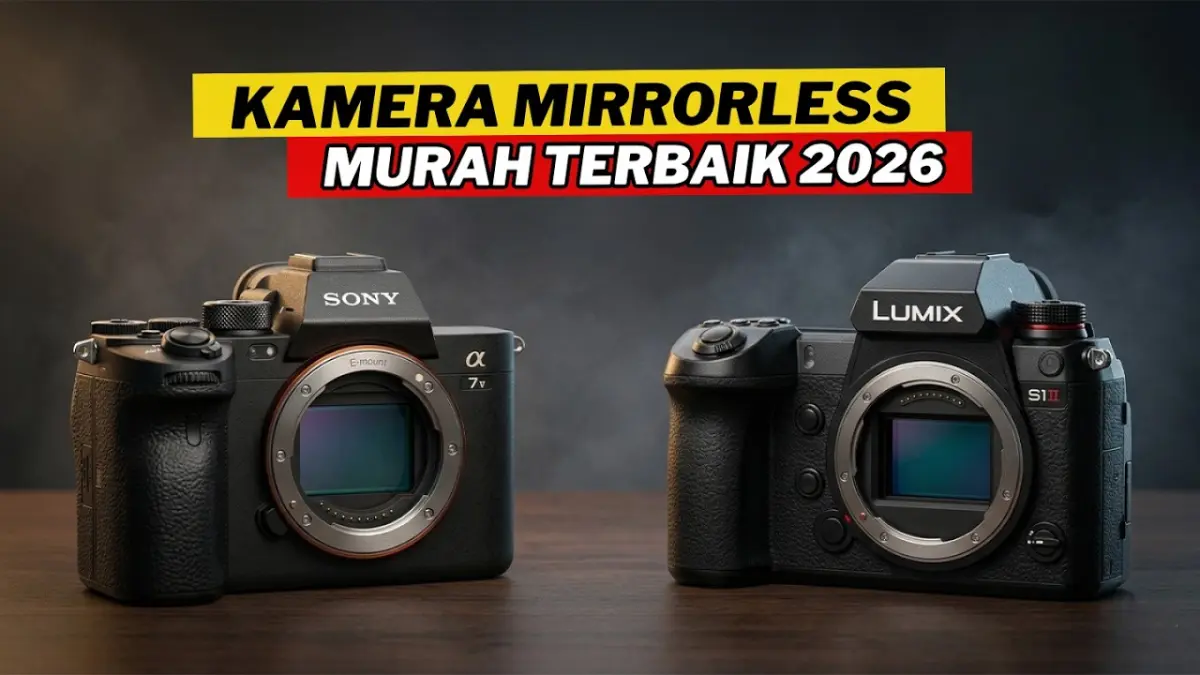Mau bikin konten cinematik? Cek rekomendasi kamera mirrorless terbaik 2026 paling hits untuk vlogger dan fotografer, mulai dari Canon R50 hingga Sony A6400 di sini!