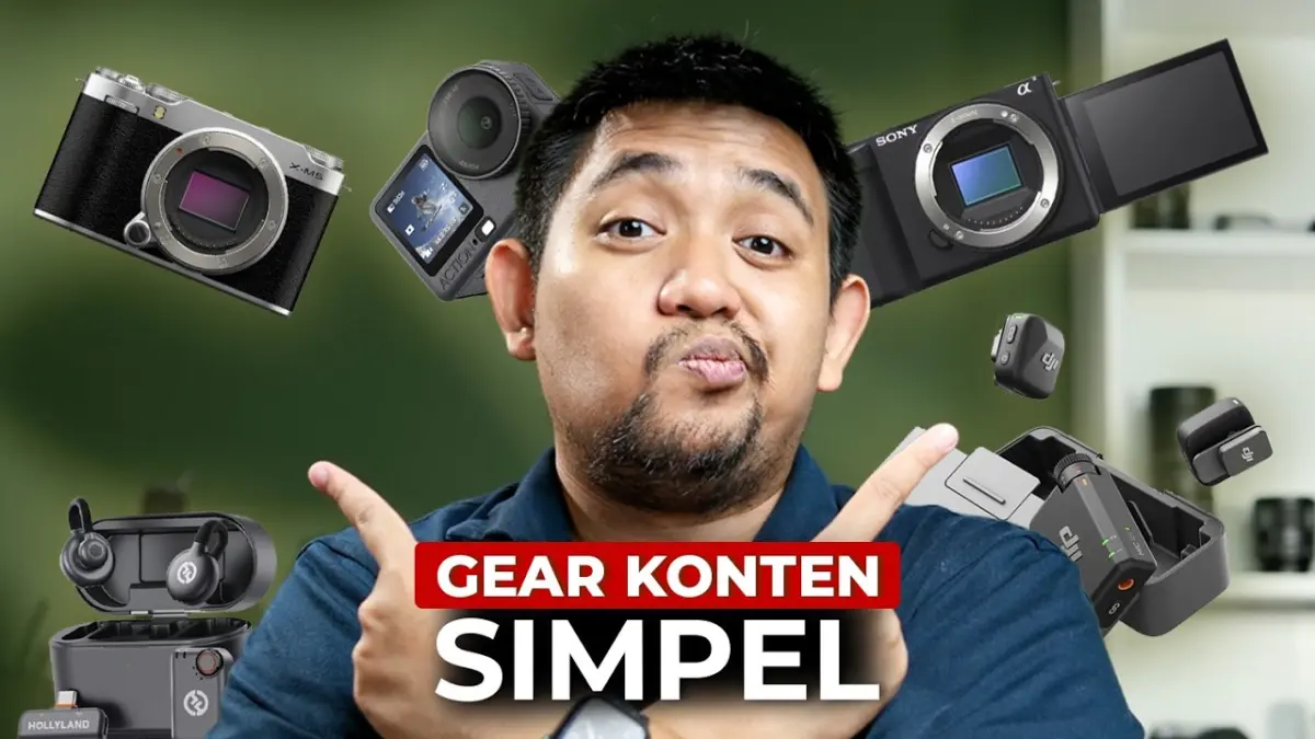 Mau mulai jadi kreator konten? Cek rekomendasi gear pemula YouTube 2026 yang murah dan bagus, mulai dari kamera, mic wireless, hingga lighting di sini!