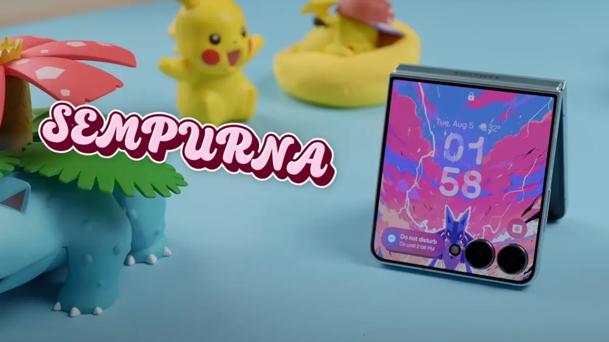 Samsung Galaxy Z Flip 7 membawa layar depan 120 Hz, baterai 4.300 mAh, Exynos 2500, kamera 4K HDR, dan Gemini yang makin praktis. (Youtube. com)