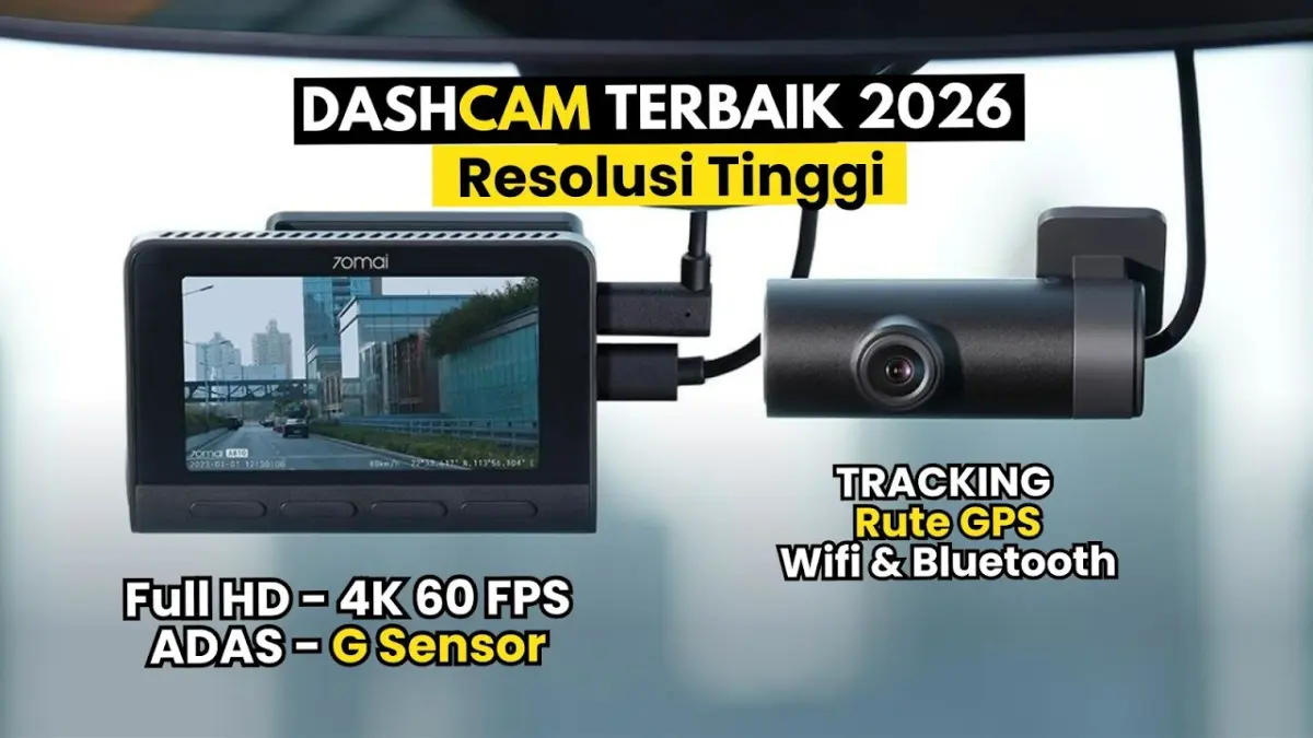 Rekomendasi dashcam mobil terbaik 2026 beresolusi 4K, fitur night vision, dan mode parkir 24 jam. Cek ulasan spesifikasi lengkap 70mai, DDPAI, hingga Hikvision!