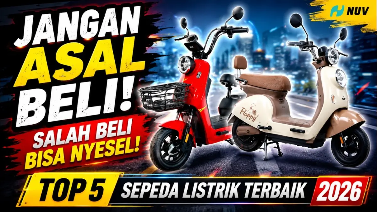 Sepeda listrik murah terbaik 2026 berfitur NFC, IoT Bluetooth, dan sistem pengaman Auto-Park. Cek spesifikasi lengkap Viar, Uwinfly, hingga Goda!