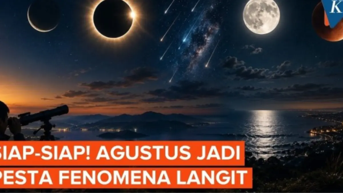 Agustus 2026 menghadirkan berbagai fenomena astronomi seperti gerhana matahari total, hujan meteor Perseid, bulan purnama, hingga gerhana bulan sebagian. Simak jadwal lengkapnya