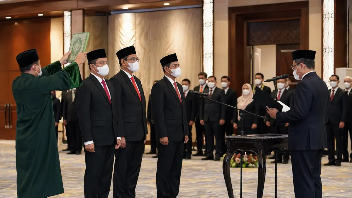 “Bahlil Lahadalia resmi melantik Tri Winarno sebagai Dirjen Minerba dengan pesan tegas untuk mempercepat reformasi, memberantas mafia perizinan, dan mengutamakan kepentingan rakyat.”