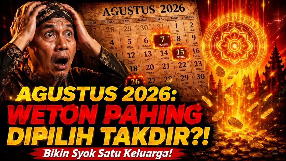 Cek Ramalan Weton Pahing Agustus 2026! Ada titik balik rezeki melesat, pembongkaran pengkhianat, dan peluang karir besar. Intip selengkapnya di sini!