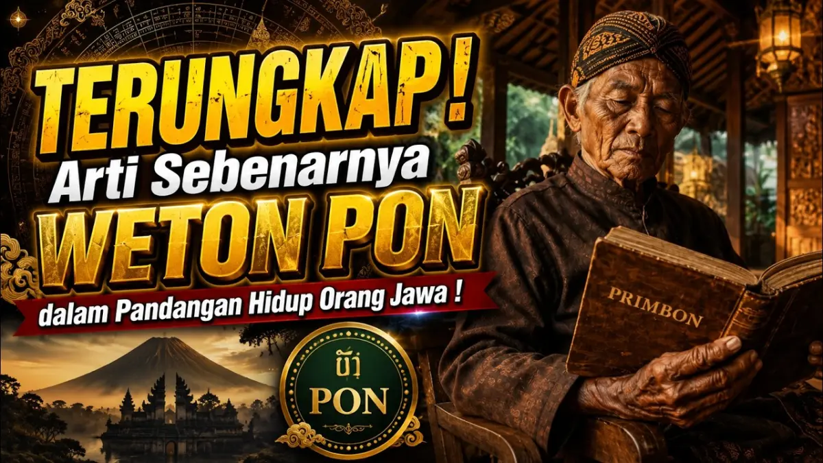 Bongkar rahasia Weton Pon menurut Primbon Jawa. Ketahui karakter unsur air, makna ketenangan batin, hingga beban takdir penyeimbang lingkungan di sini!