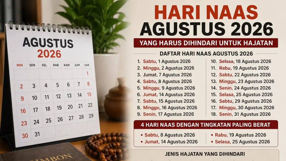 Hari Naas Agustus 2026 