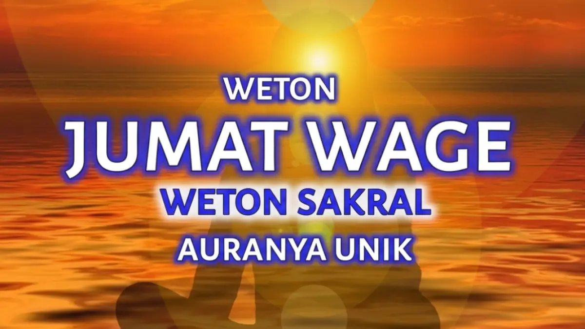 Weton Jumat Wage menurut primbon Jawa dipercaya memiliki watak baik, rezeki meningkat pada usia 30–35 tahun, serta kecocokan jodoh dan aura positif.