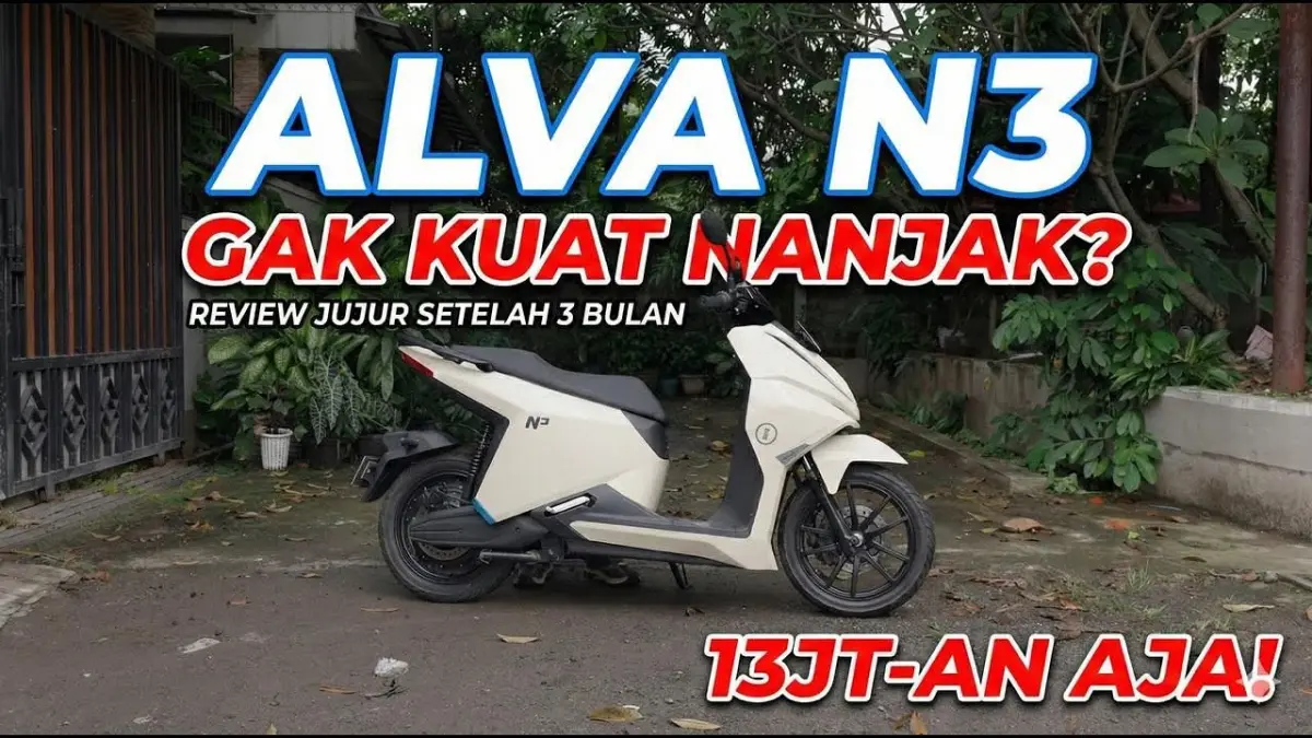 Alva N3 Next Gen hadir dengan desain mirip matik konvensional, lincah di kemacetan, dan kuat nanjak. Cek spesifikasi lengkap dan opsi harga Rp 15 jutaan!
