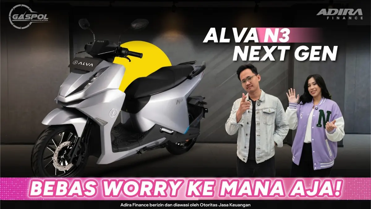 Alva N3 Next Gen hadir dengan fitur canggih, jarak tempuh 140 km, dan pengisian Boost Charge gratis. Cek spesifikasi dan harga motor listrik Rp 16 jutaan ini!
