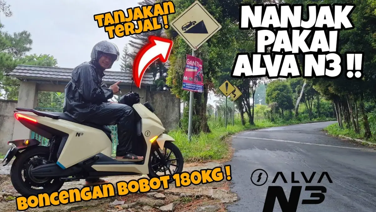 Alva N3 teruji kuat nanjak dengan beban 180 kg! Didukung fast charging 50 Ampere dan jarak tempuh jauh. Cek spesifikasi serta harga terbarunya di sini!