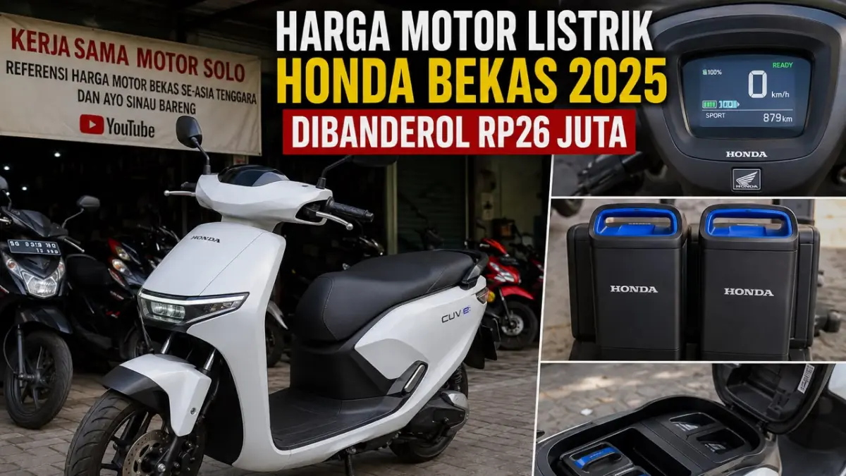Harga Motor Listrik Honda Bekas Ternyata Segini, Unit 2025 Dibanderol Rp26 Juta