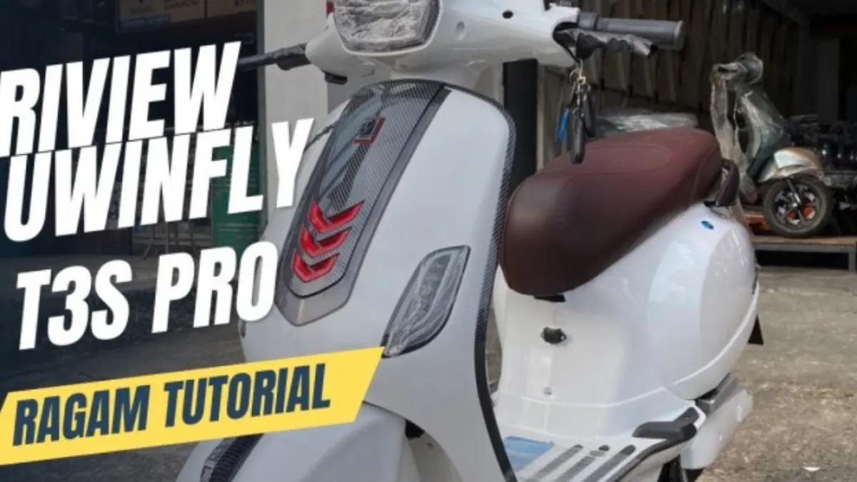 Motor listrik Uwinfly T3S Pro dibanderol Rp12–13,5 juta, punya jarak tempuh 60 km dan baterai 72V 20Ah.