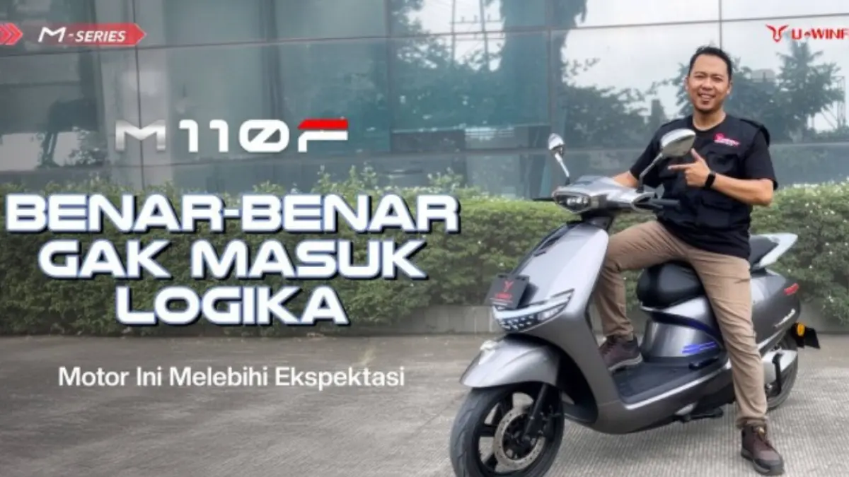 Uwinfly M110F dibanderol Rp14,29 juta dengan motor 3.000 watt, kecepatan 85 km/jam, jarak tempuh 100 km dan fast charging.