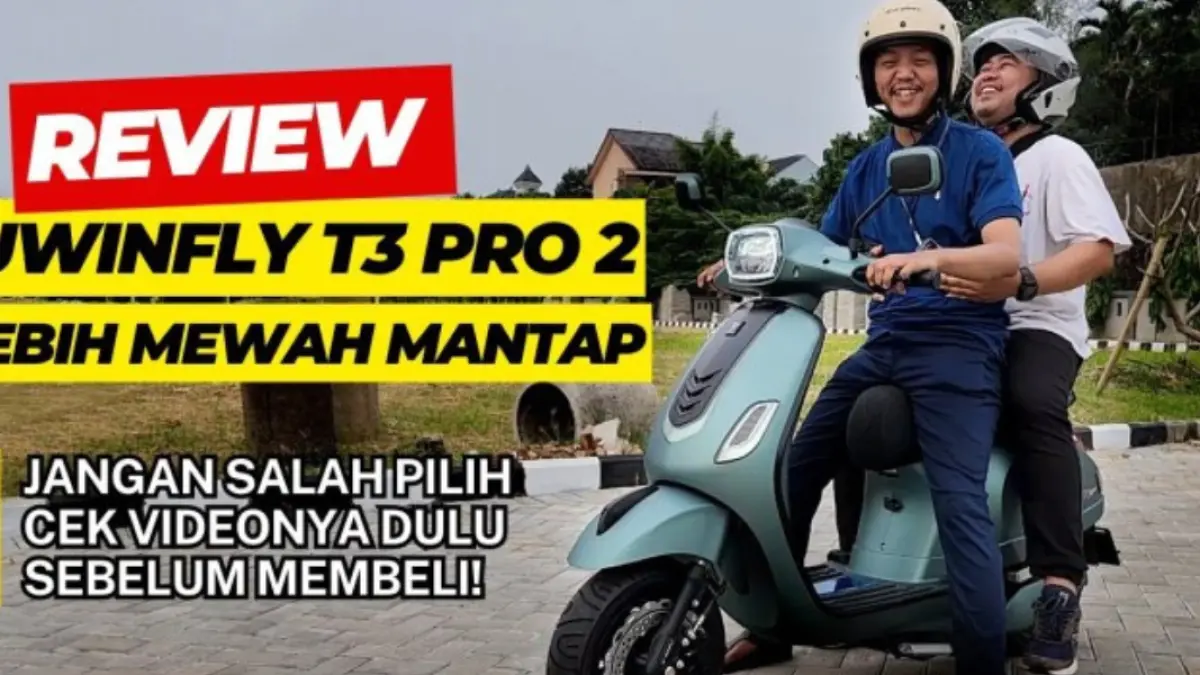 Uwinfly T3S Pro seri kedua hadir dengan dinamo 1.200 watt, baterai 72V 20Ah, tiga mode berkendara dan kecepatan 70 km/jam.