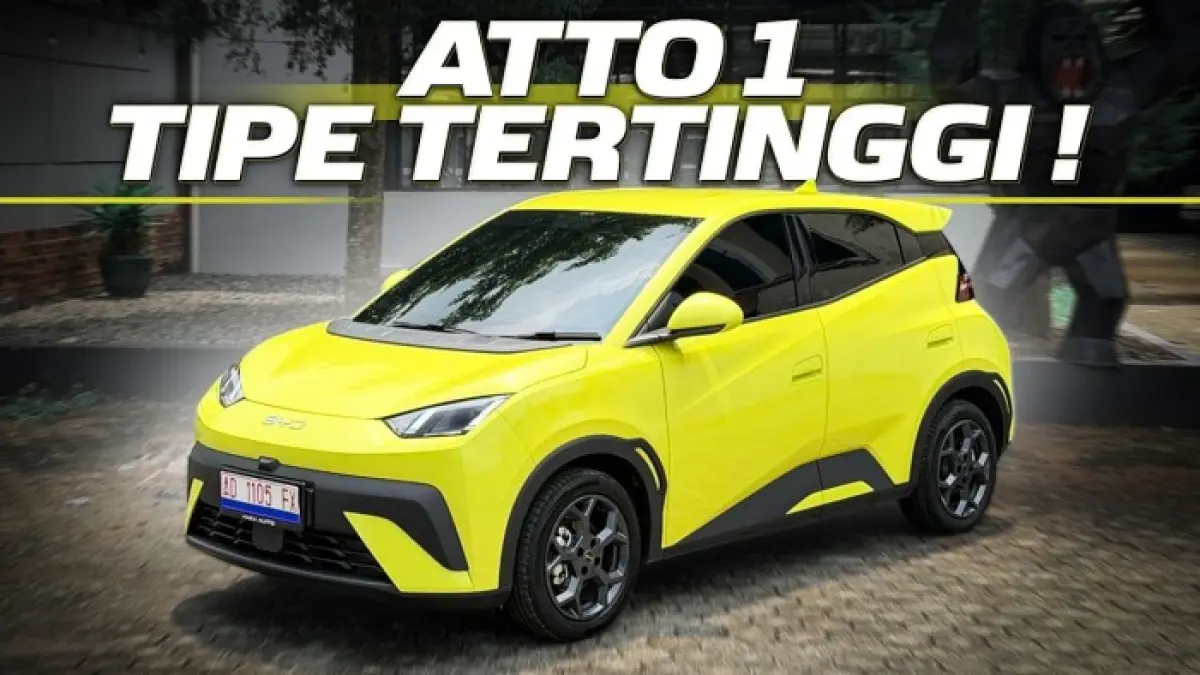 BYD Atto 1 Premium Unggul Dengan V2L, baterai 38 kWh, fast charging 40 kW, dan fitur lebih lengkap dibanding Dynamic