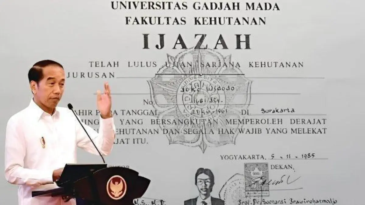 Ijazah Jokowi kembali jadi sorotan setelah PTUN menolak keberatan UGM. Benarkah dokumen akademik Jokowi kini wajib dibuka ke publik? (Pinterest)