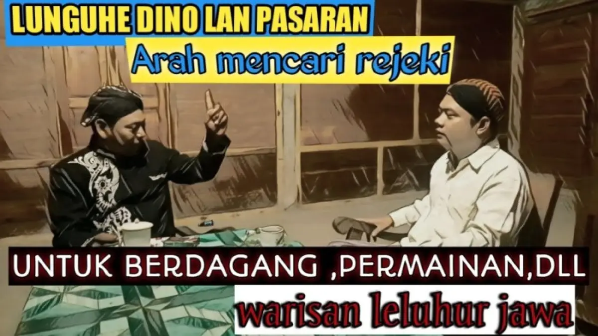 Nogo Dino dan pasaran Jawa masih dipercaya sebagian masyarakat untuk menentukan hari baik, rezeki, hingga kecocokan jodoh.
